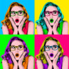 Andy Warhol style pop art portrait from photo