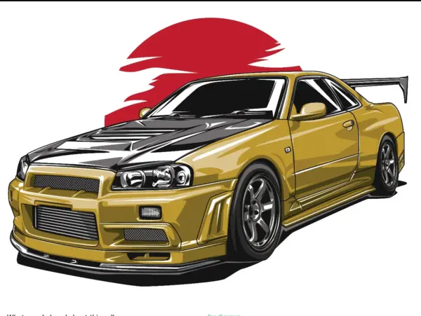 Custom Your Car Illustration/ Car Line Art Drawing/ Digital Illustration/ Car Portrait/ Gift For Car Lovers/Car Portrait/Car Owner Gift