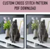 Custom Cross Stitch Pattern from Your Photo - PDF Digital Download Custom Made pattern from your photo PDF
