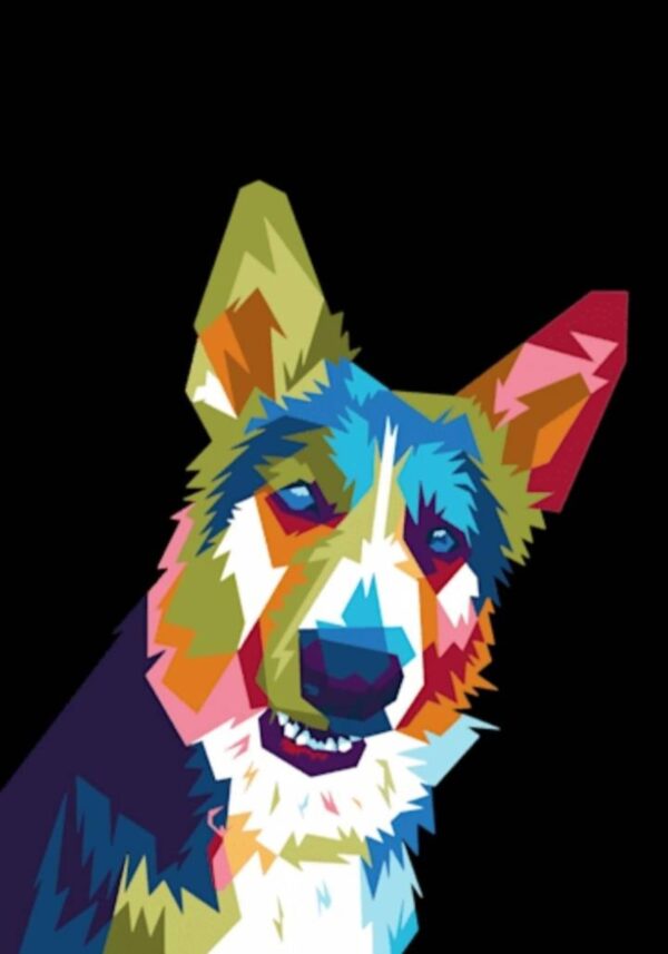 Personalized WPAP pet portrait – pop art wall decor gift