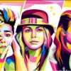vector pop art portrait, custom vector portrait, colorful pop art, custom photo to art, personalized pop art, digital pop art, framed pop art, comic-style portrait, bold color portrait, modern art gift, custom couple portrait, pet pop art, wall art portrait, cartoon vector portrait