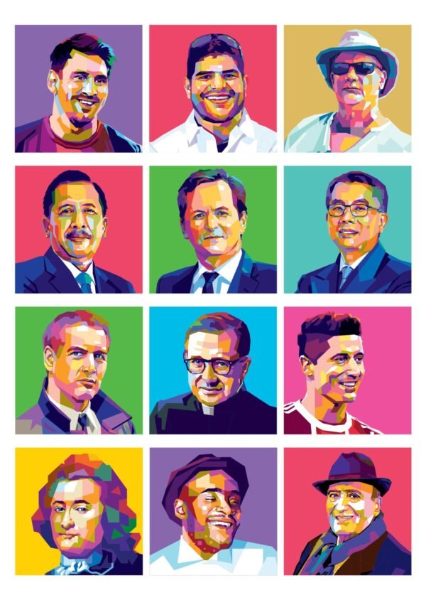 Transform Your Photo into Unique WPAP Pop Art Portrait Gift for Loved Ones custom pop gift to your friend or family in digital only