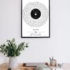 Personalized Wedding Song Lyrics Print: Vinyl Record Spiral Design (Digital Download