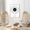 Personalized Wedding Song Lyrics Print: Vinyl Record Spiral Design (Digital Download