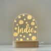Magical Custom Fairy Rainbow Night Light for Kids - Personalized LED Lamp,Customized Nursery Name Star Moon Fairy Rainbow Cloud