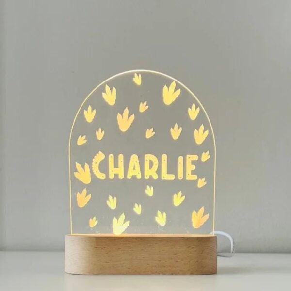Magical Custom Fairy Rainbow Night Light for Kids - Personalized LED Lamp,Customized Nursery Name Star Moon Fairy Rainbow Cloud