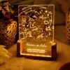 Personalized Constellation Chart Lamp, Custom Night Light, Bedroom Decor, Family Gift, Memorial Day