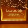 Personalized Constellation Chart Lamp, Custom Night Light, Bedroom Decor, Family Gift, Memorial Day