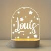 Magical Custom Fairy Rainbow Night Light for Kids - Personalized LED Lamp,Customized Nursery Name Star Moon Fairy Rainbow Cloud
