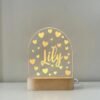 Magical Custom Fairy Rainbow Night Light for Kids - Personalized LED Lamp,Customized Nursery Name Star Moon Fairy Rainbow Cloud