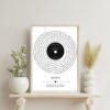 Personalized Wedding Song Lyrics Print: Vinyl Record Spiral Design (Digital Download